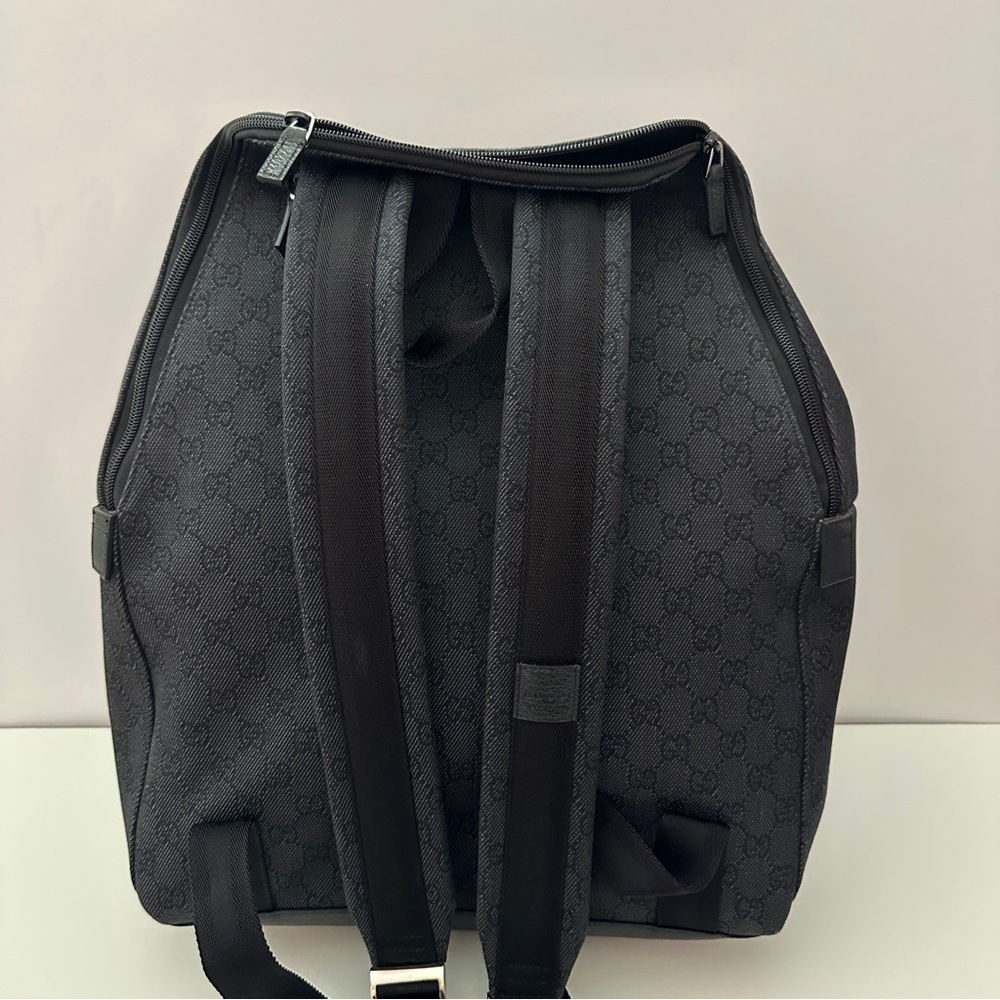 BRAND NEW Gucci GG Black Canvas Men’s Backpack Large - Picture 3 of 13